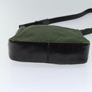 PRADA Schultertasche Nylon Khaki Auth 72009-5