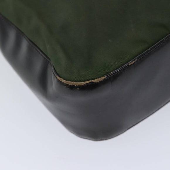 PRADA Shoulder Bag Nylon Khaki Auth 72009