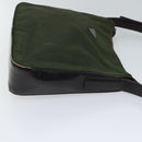 PRADA Schultertasche Nylon Khaki Auth 72009-3
