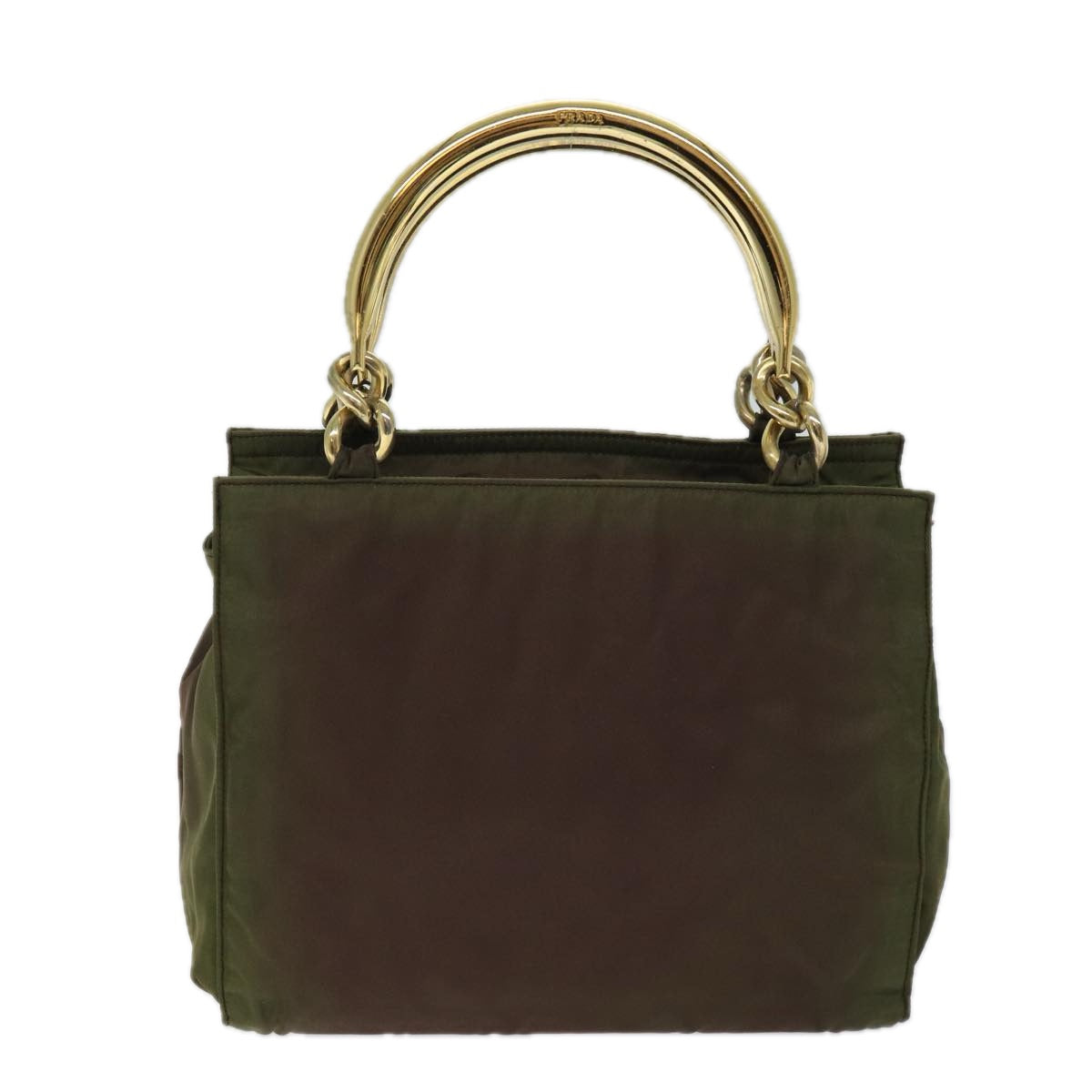 PRADA Hand Bag Nylon Khaki Auth 72012 - 0