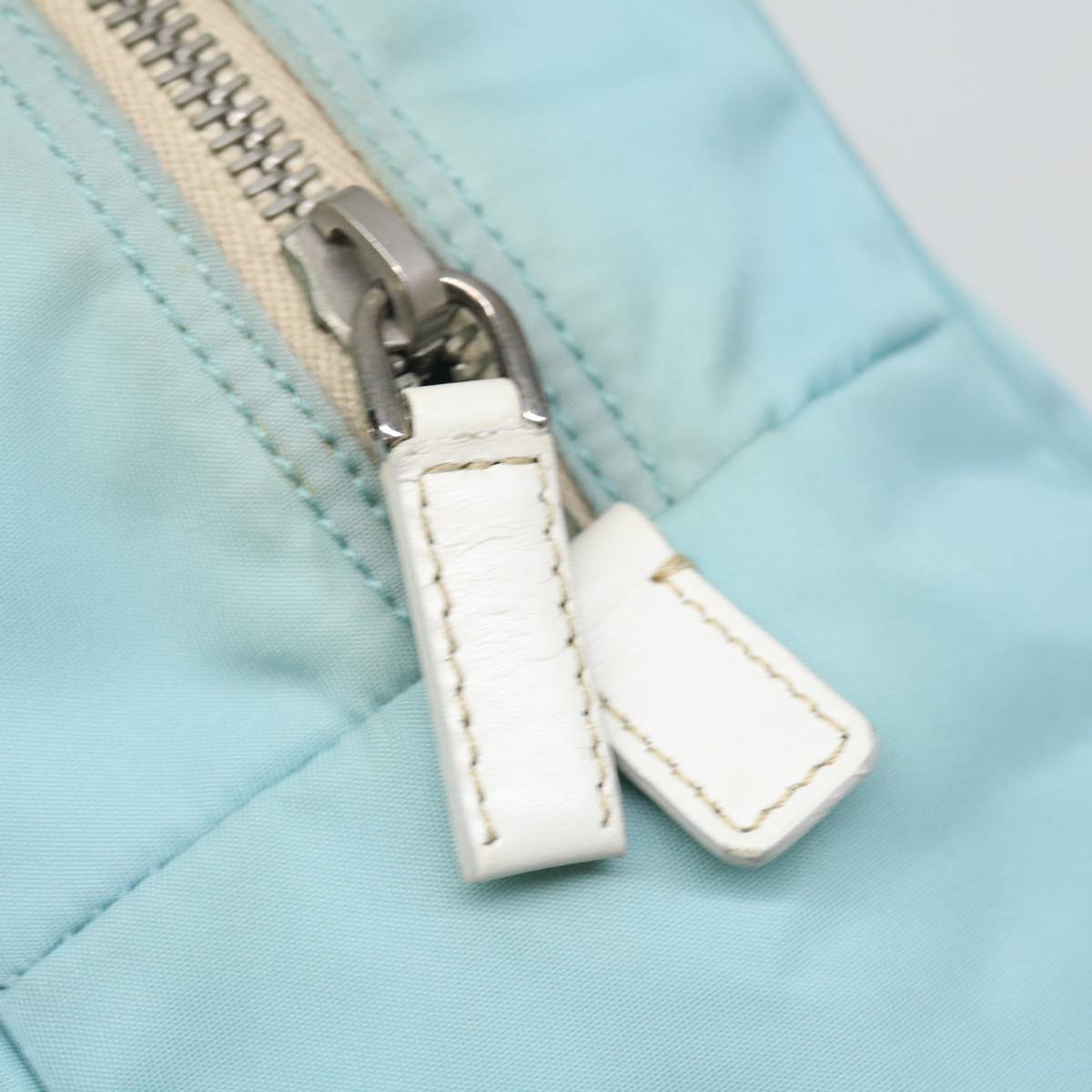 PRADA Shoulder Bag Nylon Light Blue Auth 72016