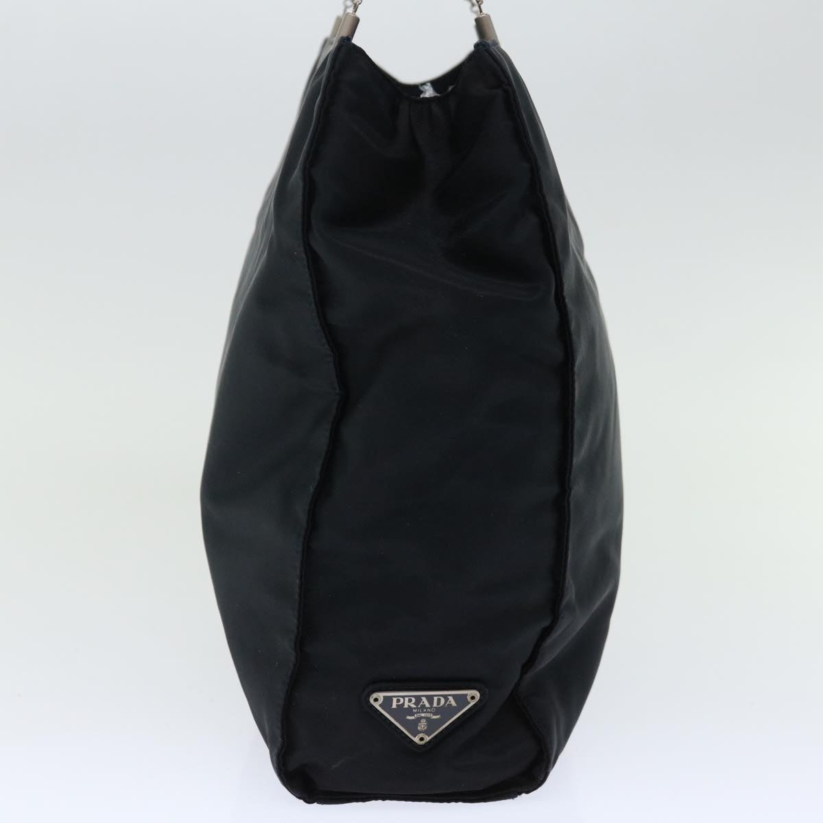PRADA Hand Bag Nylon Black Auth 72020