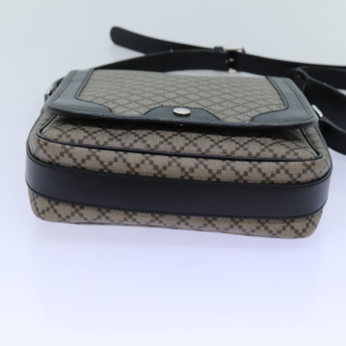 GUCCI Shoulder Bag PVC Beige 295679 Auth 72028