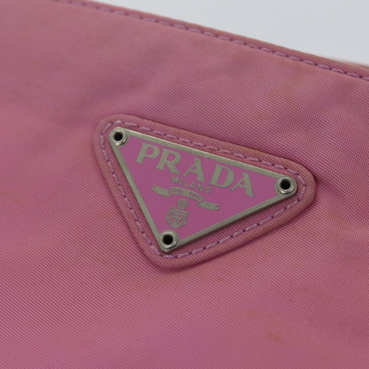 PRADA Shoulder Bag Nylon Pink Auth 72029