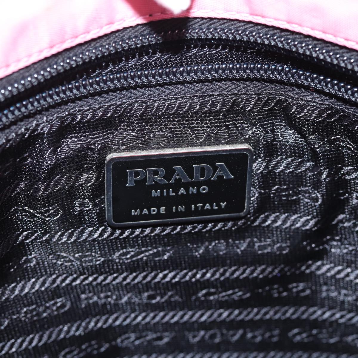 PRADA Shoulder Bag Nylon Pink Auth 72029