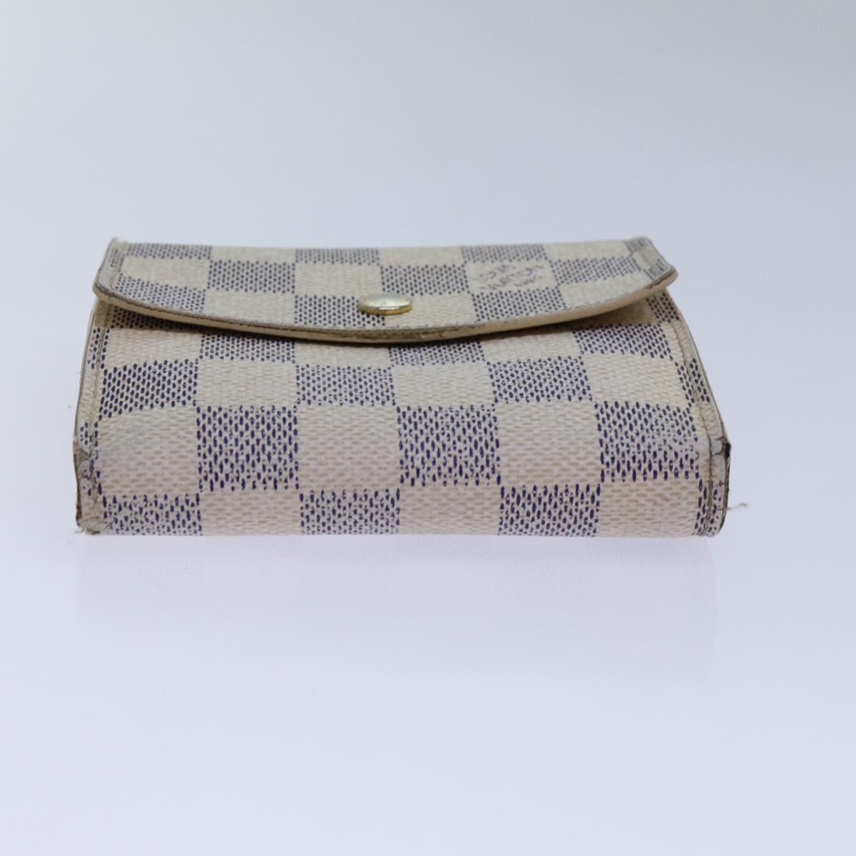 LOUIS VUITTON Damier Azur Portefeuille Elise Trifold Wallet N61733 Auth 72046