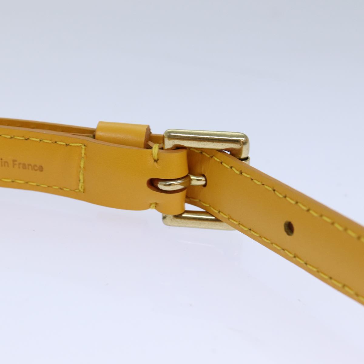 LOUIS VUITTON Epi Adjustable Shoulder Strap 39.4""-46.5"" Yellow LV Auth 72059