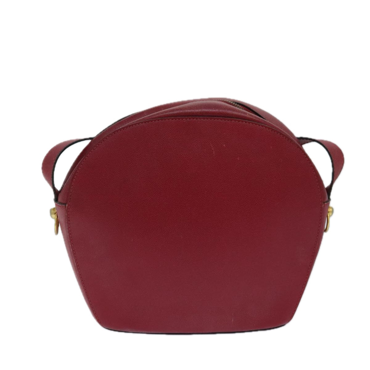 CELINE Shoulder Bag Leather Red Auth 72062 - 0