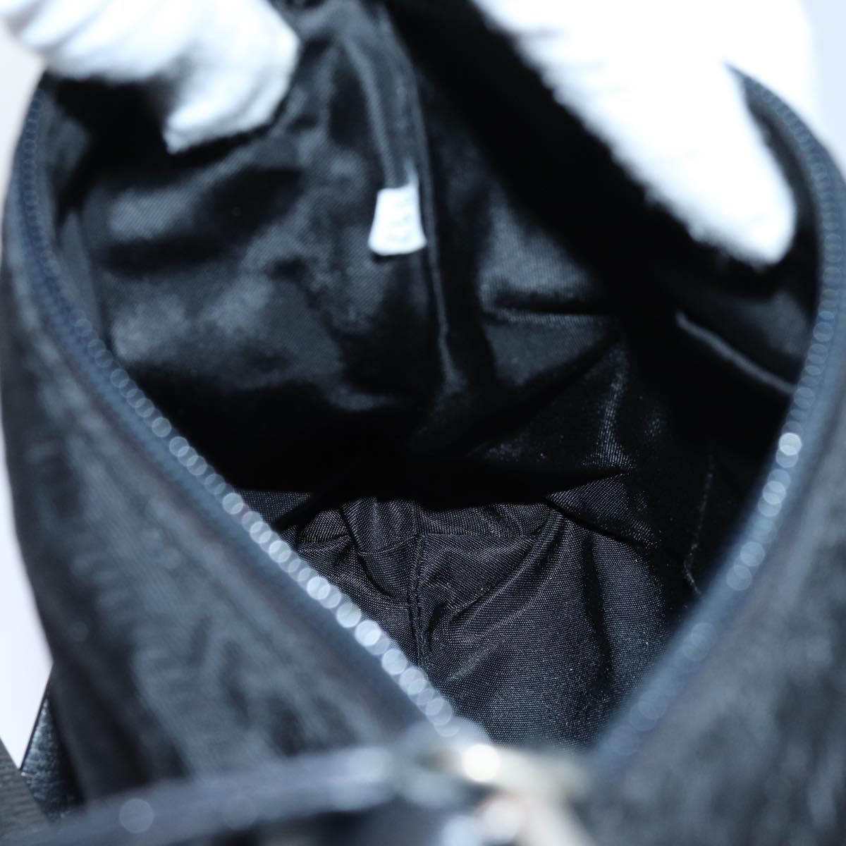 PRADA Shoulder Bag Nylon Black Auth 72080