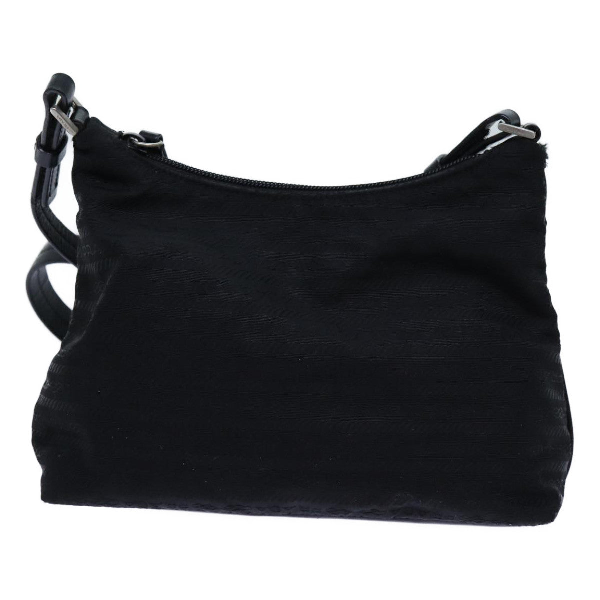 PRADA Shoulder Bag Nylon Black Auth 72080