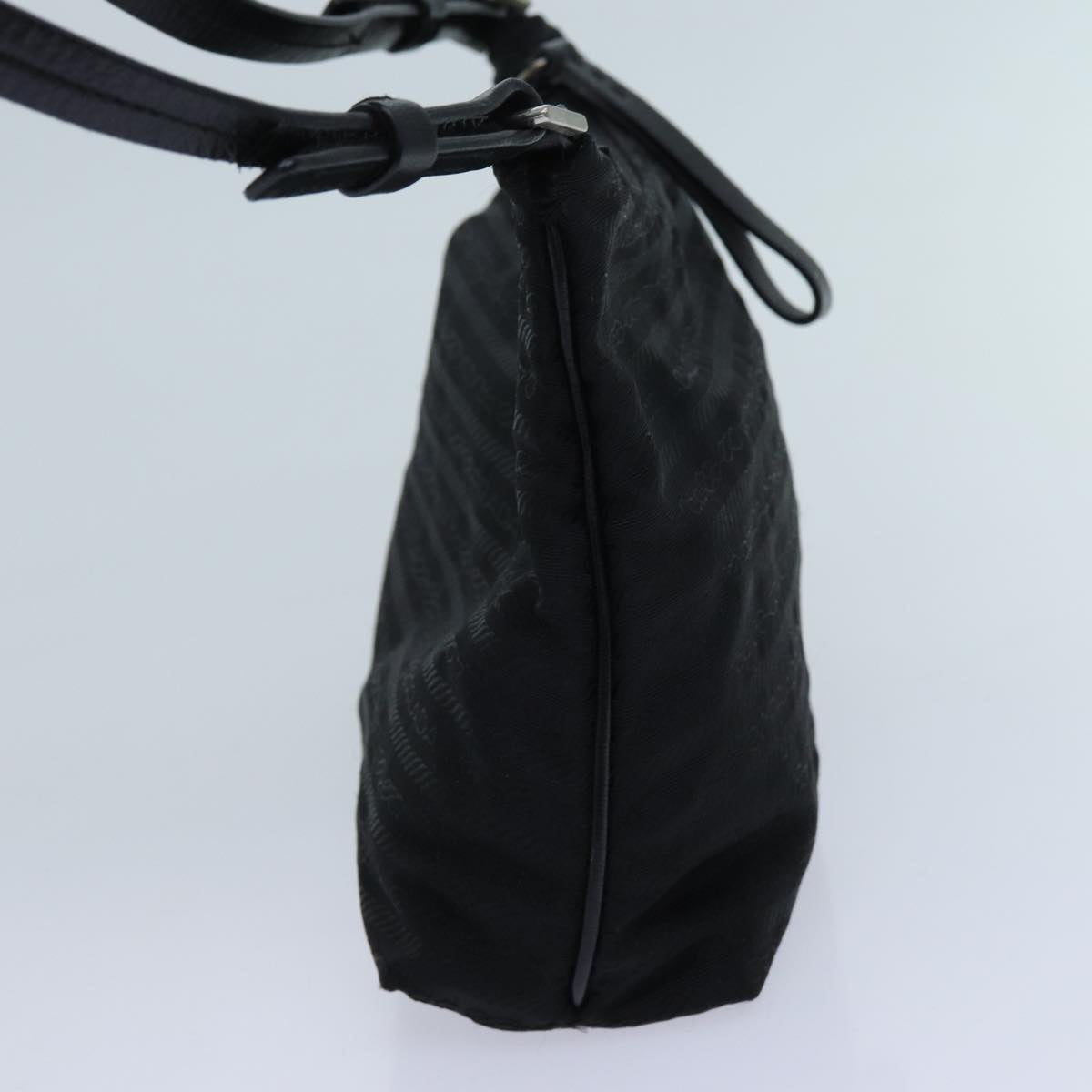 PRADA Shoulder Bag Nylon Black Auth 72080