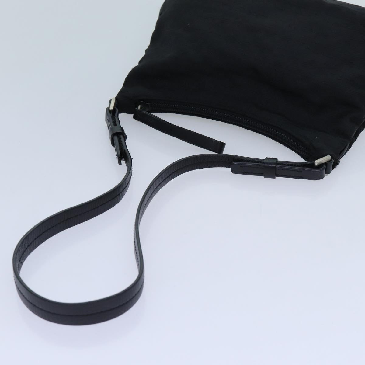 PRADA Shoulder Bag Nylon Black Auth 72080