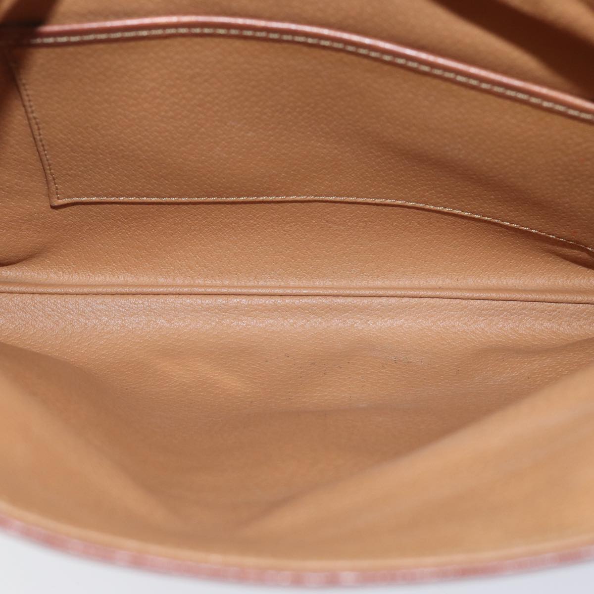 CELINE Macadam Canvas Clutch Bag PVC Brown Auth 72089