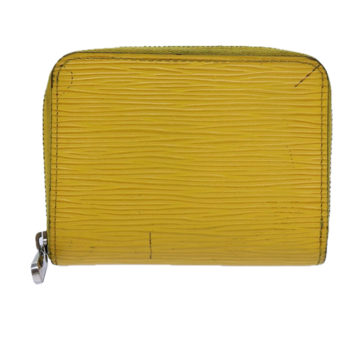 LOUIS VUITTON Epi Zippy Coin Purse Coin Purse Yellow M81227 LV Auth 72097