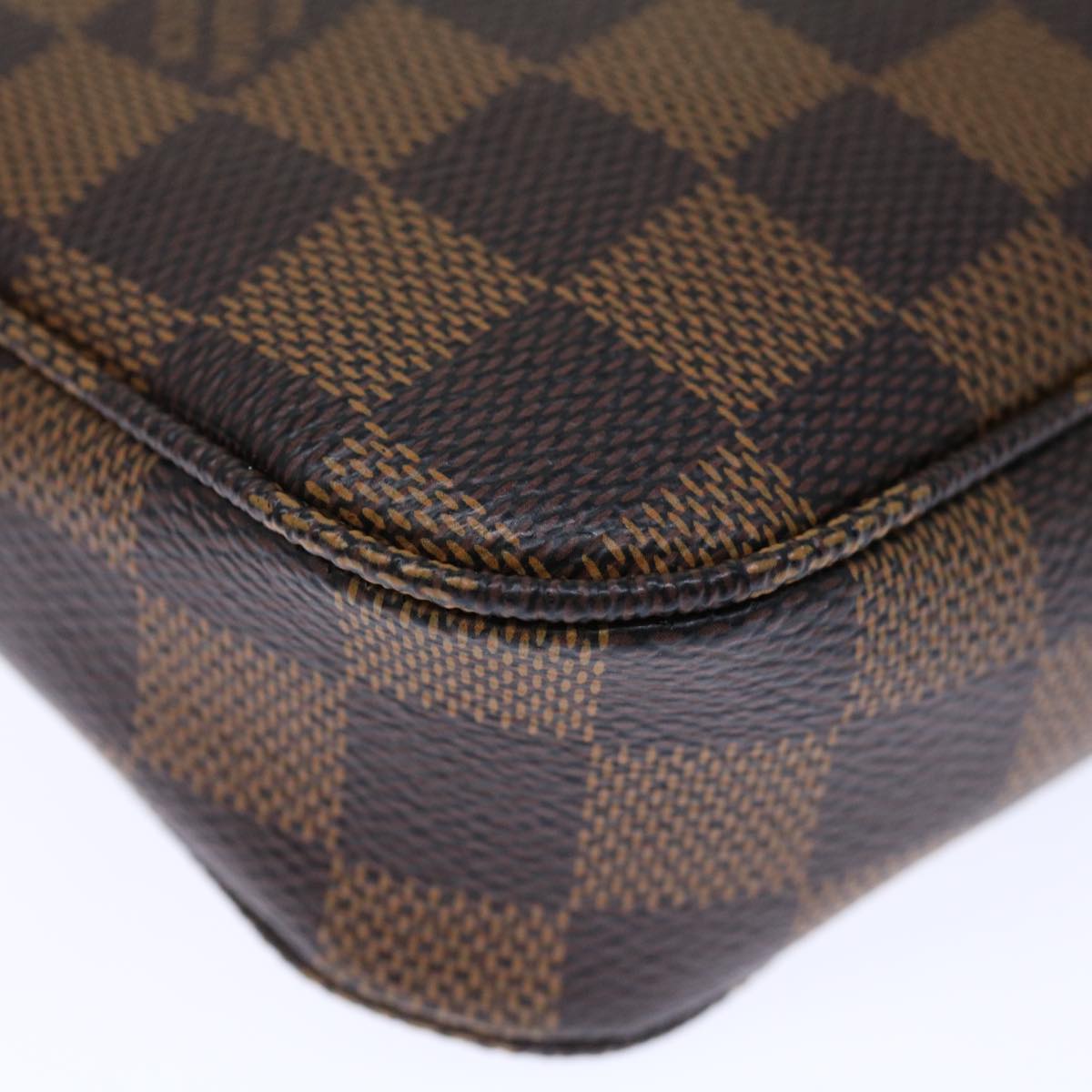 LOUIS VUITTON Damier Ebene Pochette Accessoires Pouch N41206 LV Auth 72102SA