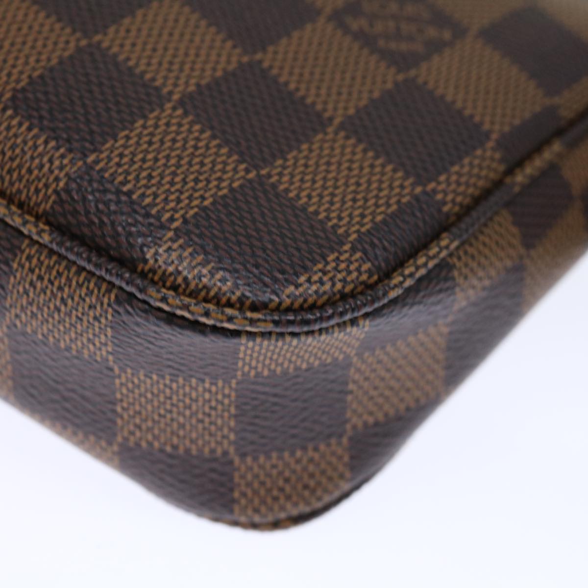 LOUIS VUITTON Damier Ebene Pochette Accessoires Pouch N41206 LV Auth 72102SA