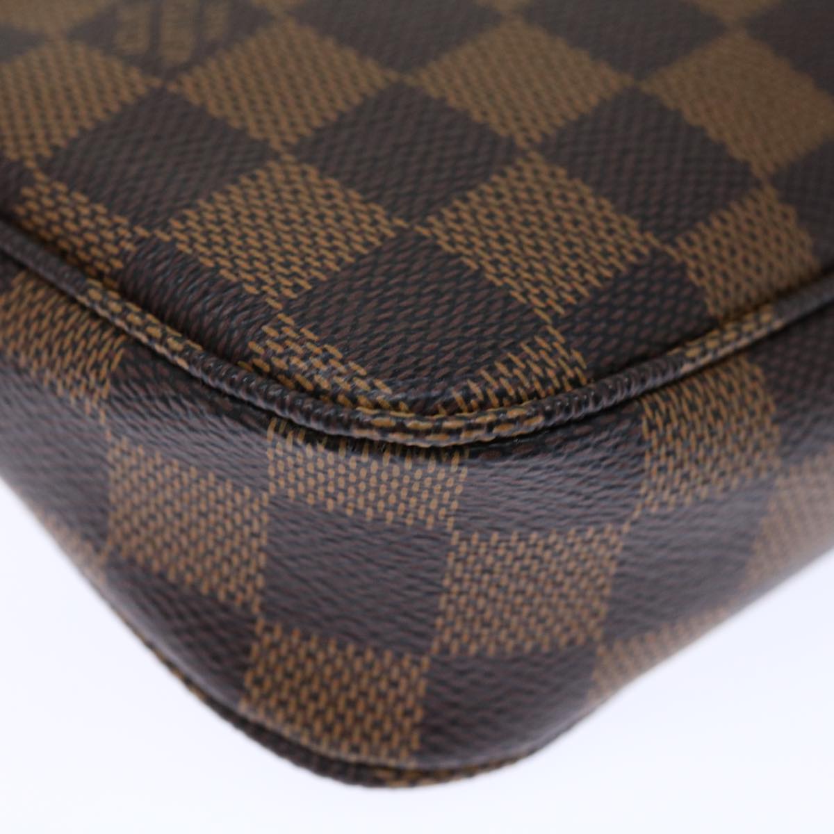 LOUIS VUITTON Damier Ebene Pochette Accessoires Pouch N41206 LV Auth 72102SA