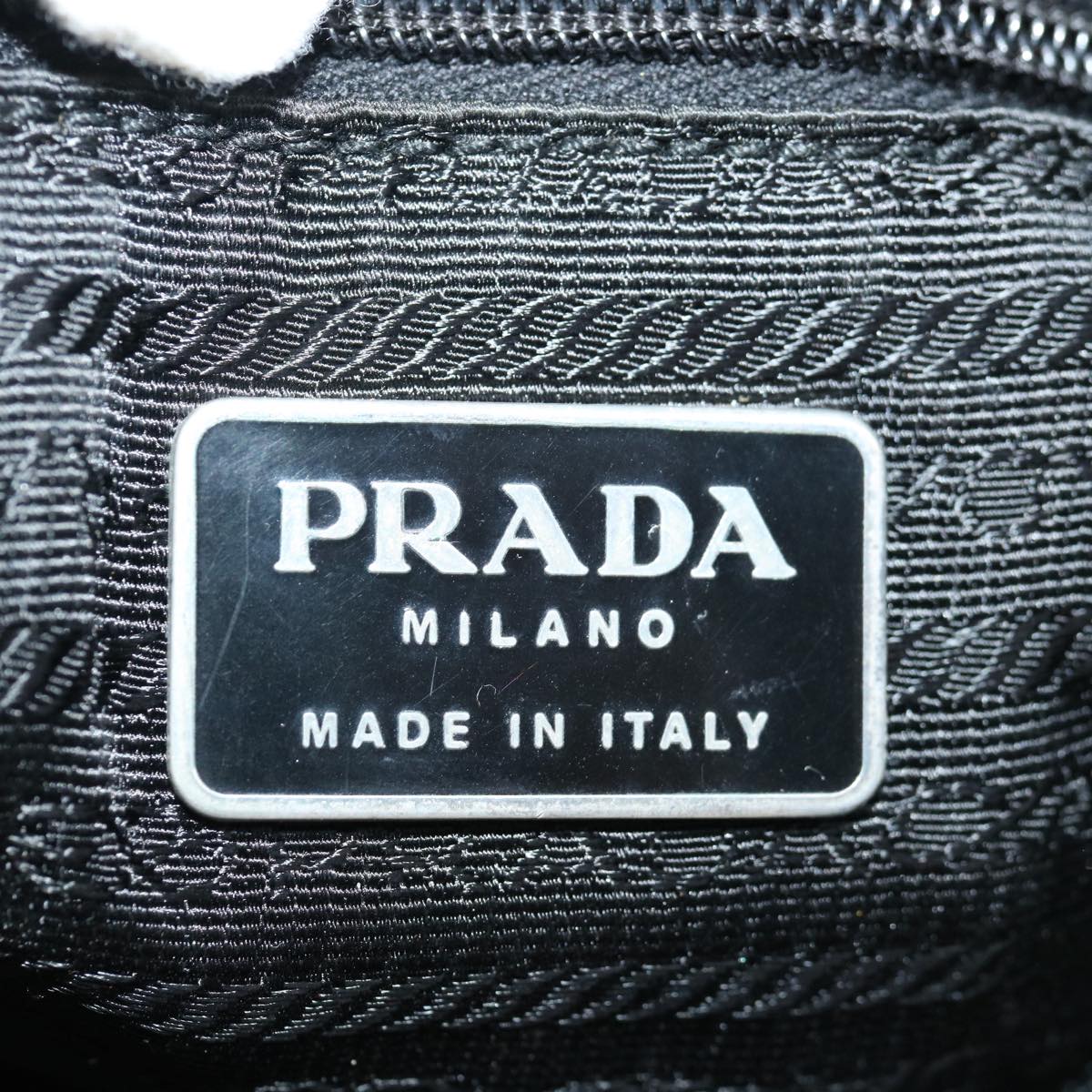 PRADA Shoulder Bag Nylon Black Auth 72103