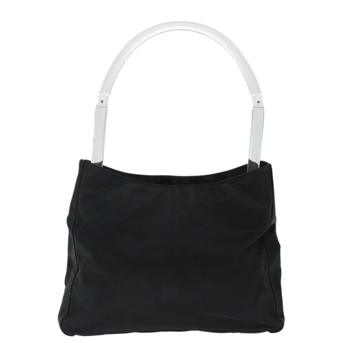 PRADA Shoulder Bag Nylon Black Auth 72103