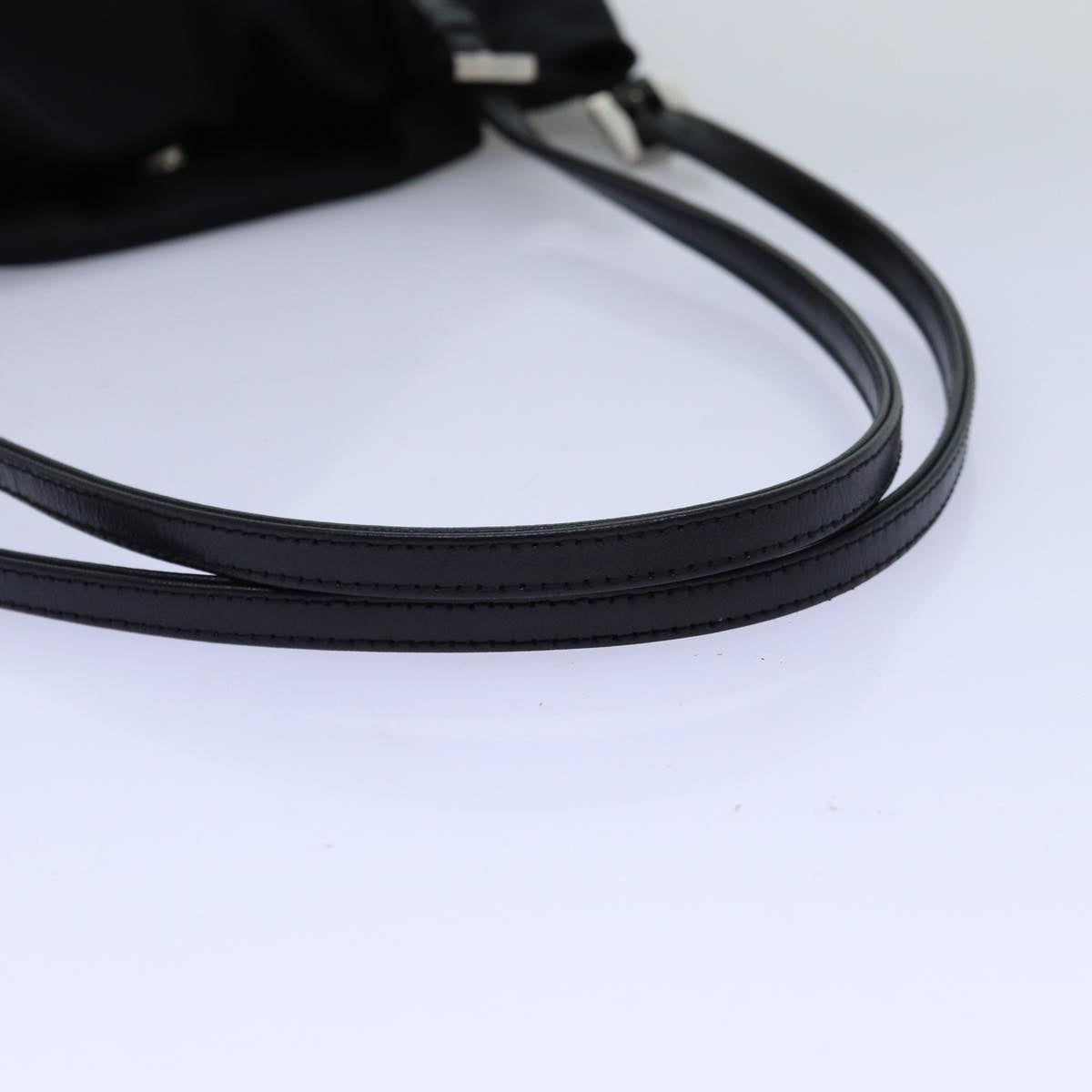 FENDI Shoulder Bag Nylon Black Auth 72108