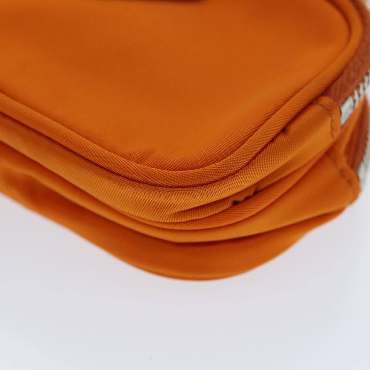 PRADA Pouch Nylon Orange Auth 72112