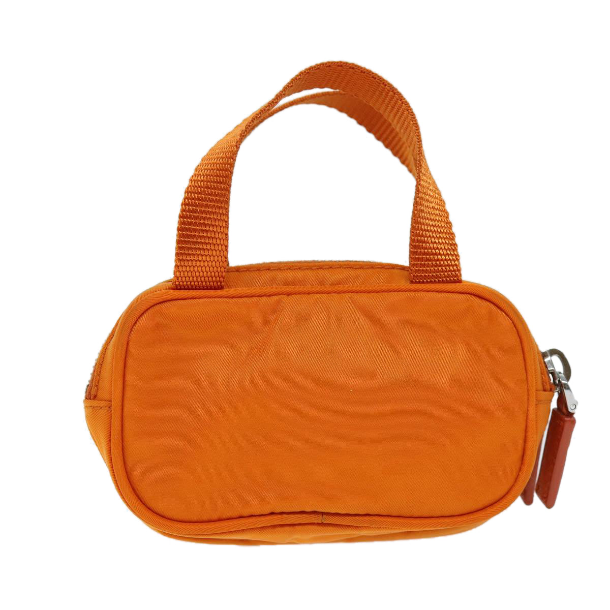 PRADA Pouch Nylon Orange Auth 72112