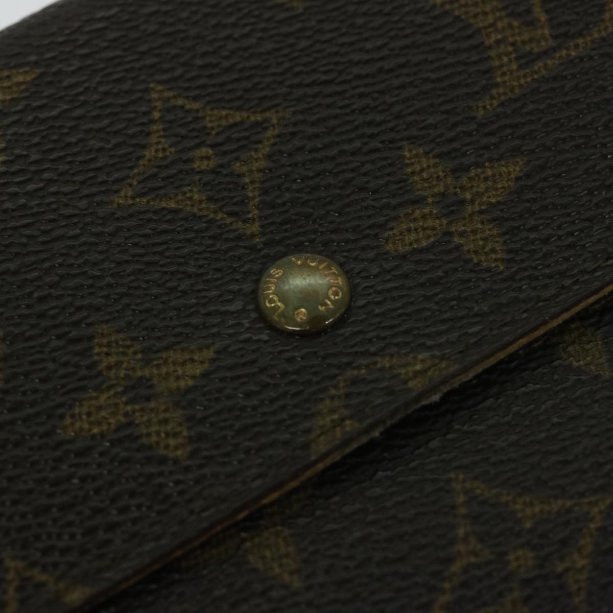 LOUIS VUITTON Monogram Pochette Porte Monnaie Credit Wallet M61725 Auth 72124