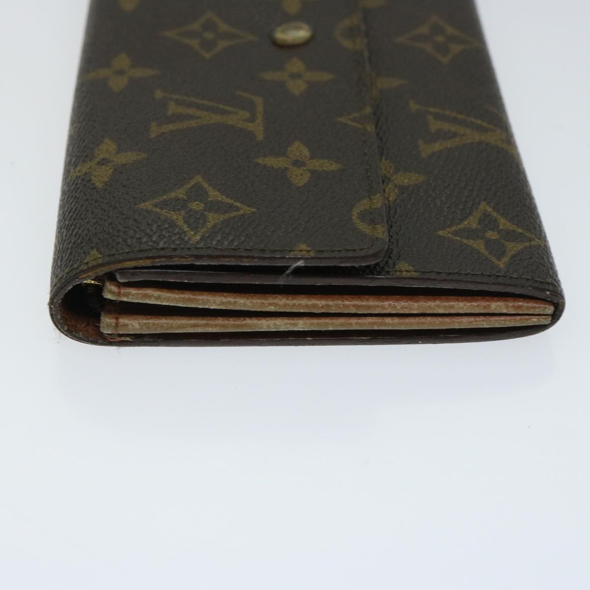 LOUIS VUITTON Monogram Pochette Porte Monnaie Credit Wallet M61725 Auth 72124