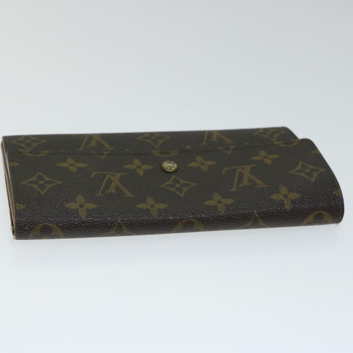 LOUIS VUITTON Monogram Pochette Porte Monnaie Credit Wallet M61725 Auth 72124