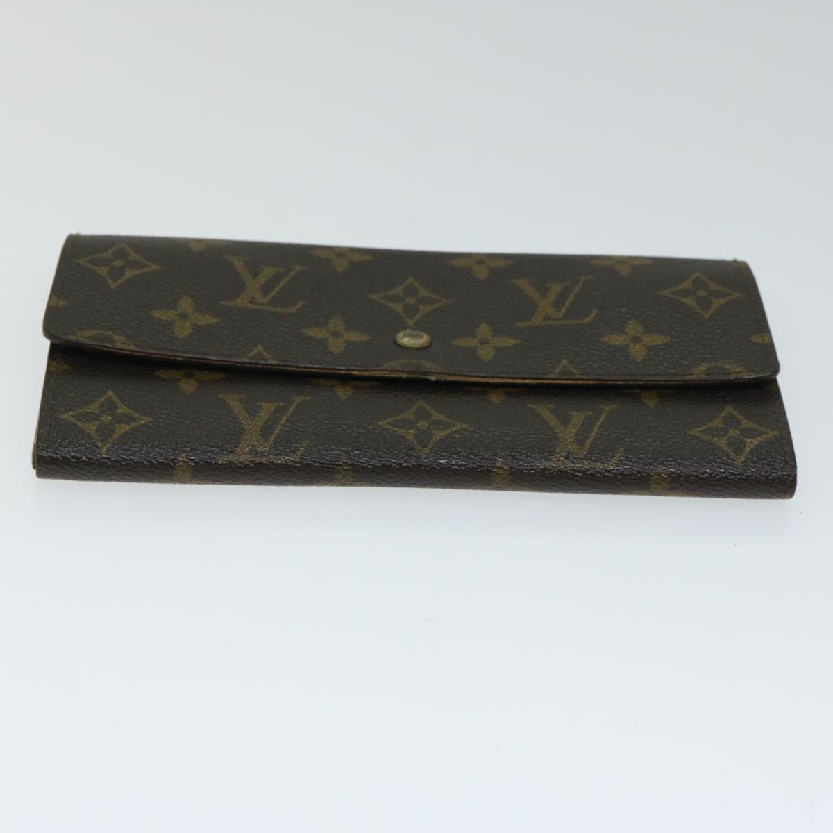 LOUIS VUITTON Monogram Pochette Porte Monnaie Credit Wallet M61725 Auth 72124