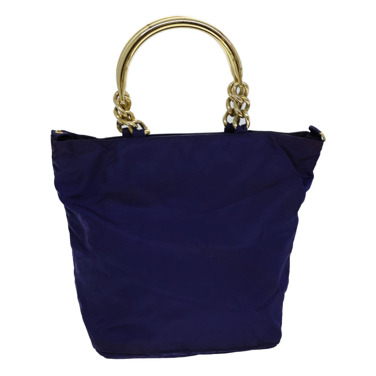 PRADA Hand Bag Nylon Purple Auth 72133