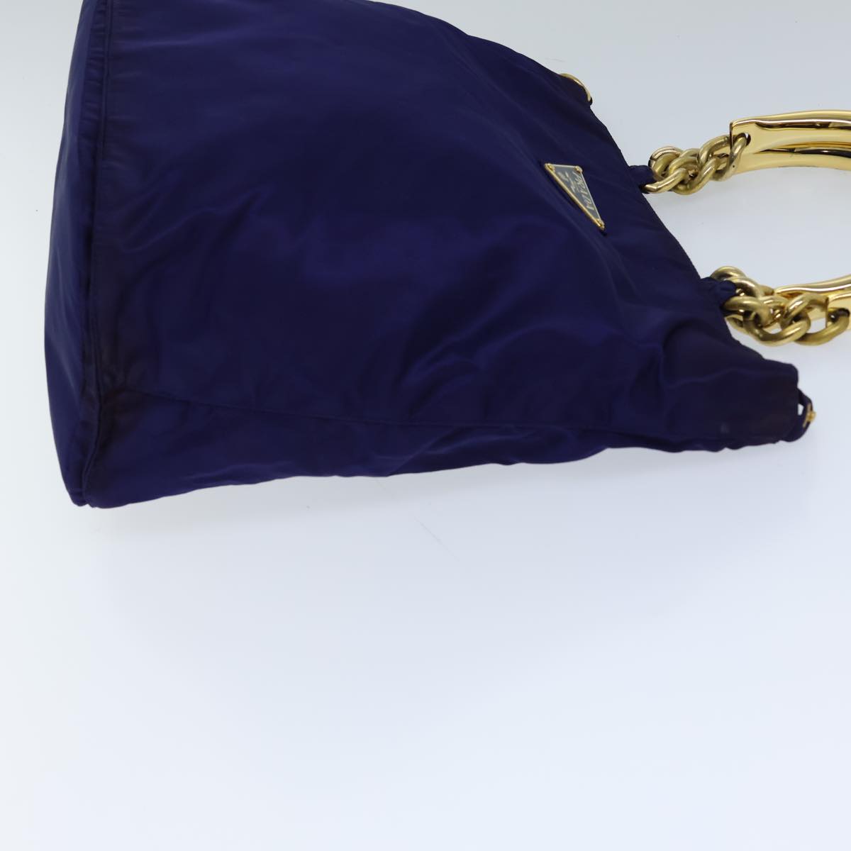 PRADA Hand Bag Nylon Purple Auth 72133