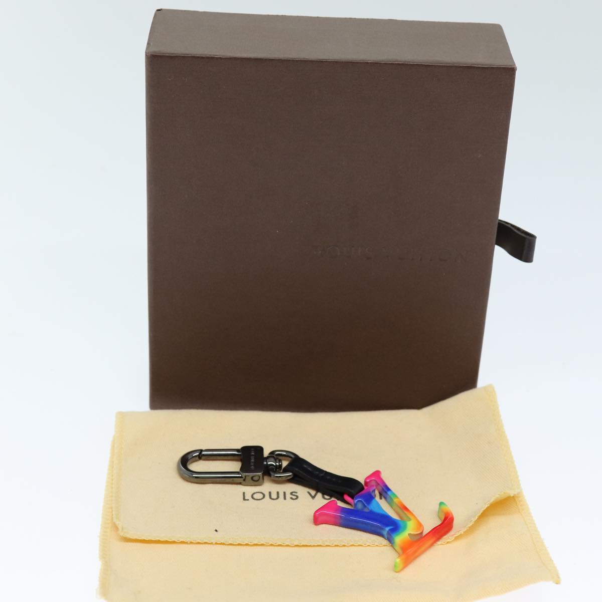 LOUIS VUITTON Bijoux Sac Key Holder Rainbow MP2863 LV Auth 72140