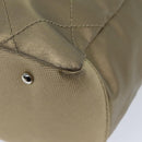 CHANEL Wild Stitch Tote Bag Leather Beige CC Auth 72149-17