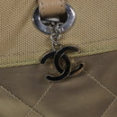 CHANEL Wild Stitch Tote Bag Leather Beige CC Auth 72149-18