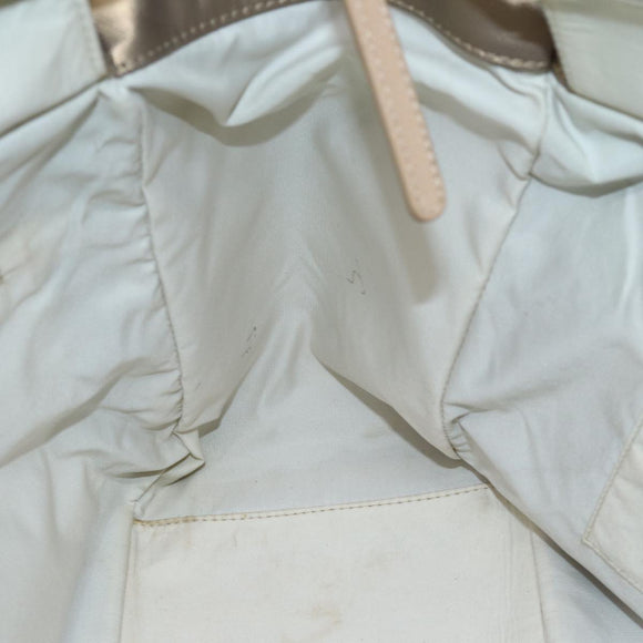 CHANEL Wild Stitch Tote Bag Leather Beige CC Auth 72149