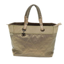 CHANEL Wild Stitch Tote Bag Leather Beige CC Auth 72149-13