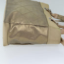 CHANEL Wild Stitch Tote Bag Leather Beige CC Auth 72149-3