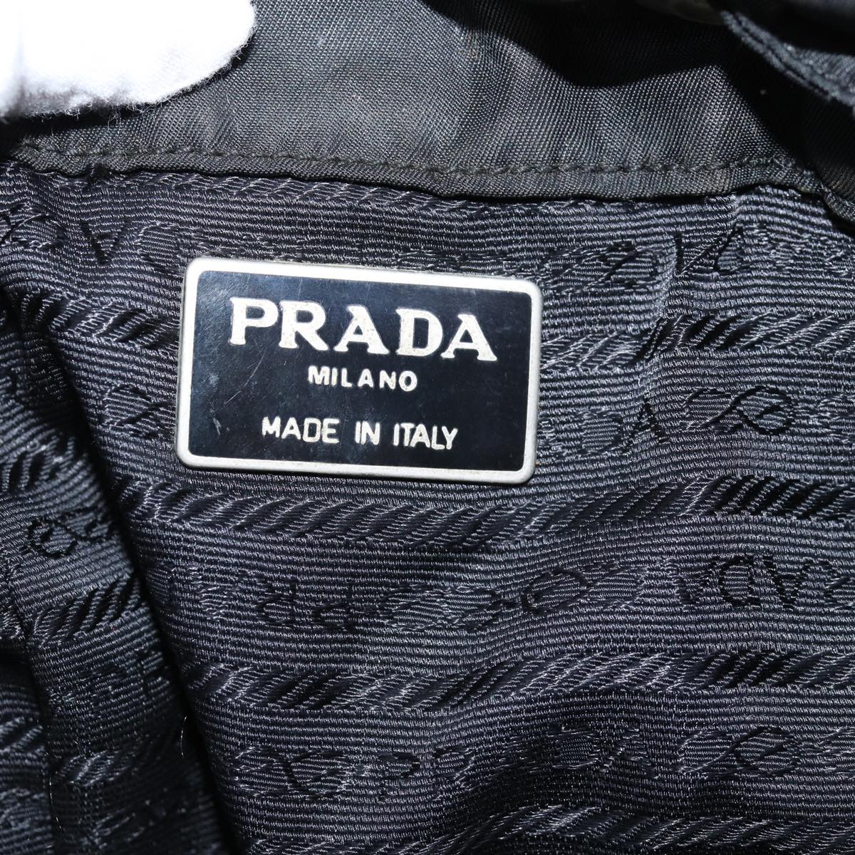 PRADA Backpack Nylon Black Auth 72159