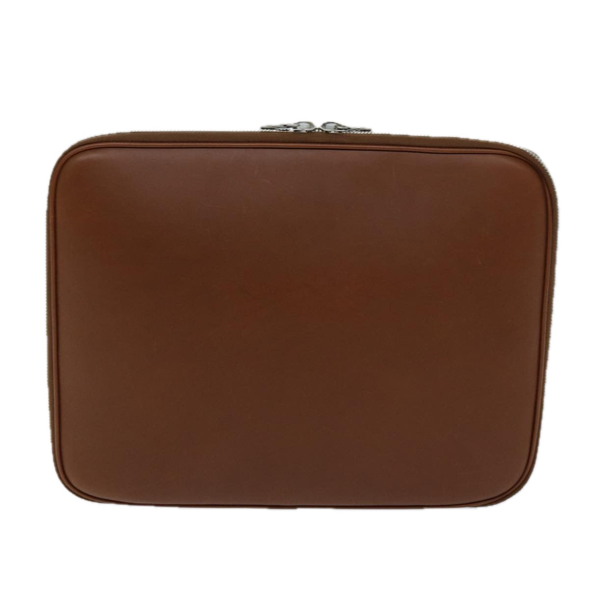 LOUIS VUITTON Computer Sleeve PC Case Leather Brown LV Auth 72161 - 0