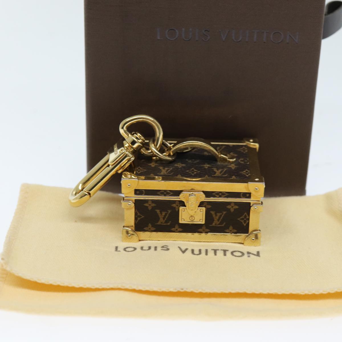 LOUIS VUITTON Monogram Trunk Key Holder LV Auth 72162A