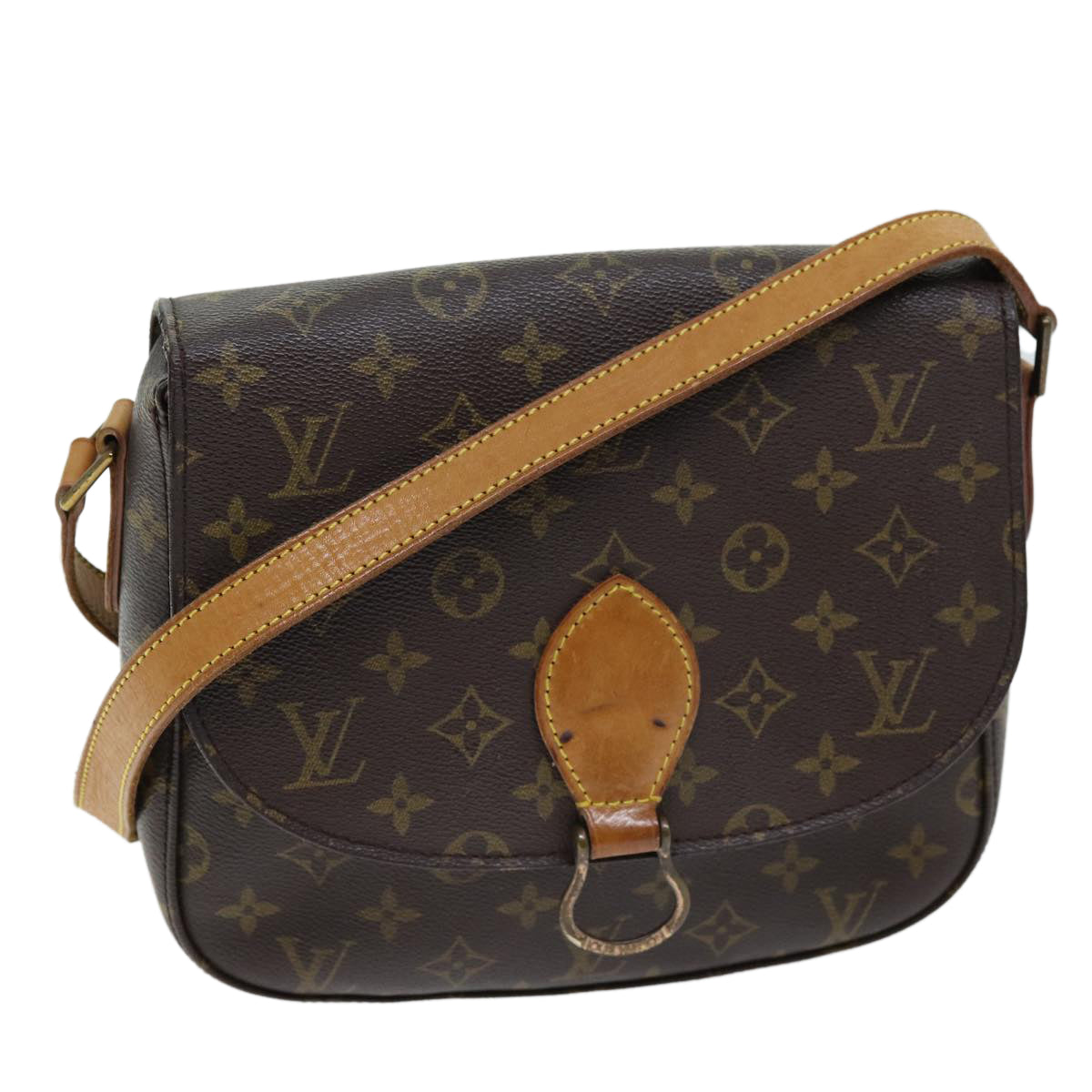 LOUIS VUITTON Monogram Saint Cloud GM Shoulder Bag M51242 LV Auth 72221