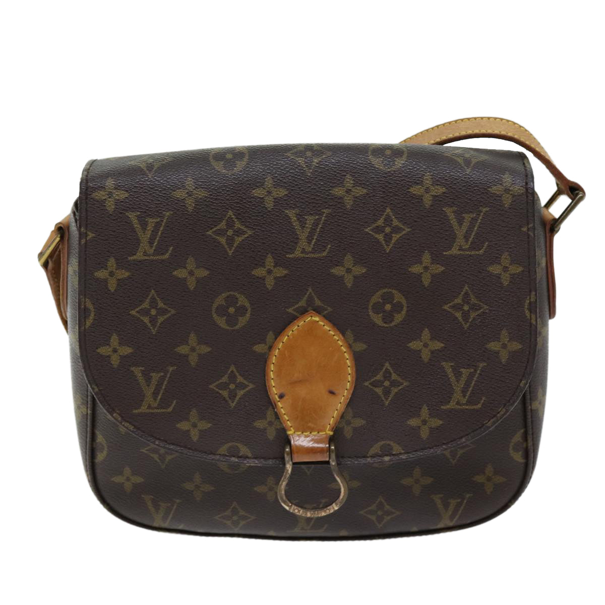 LOUIS VUITTON Monogram Saint Cloud GM Shoulder Bag M51242 LV Auth 72221