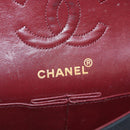 CHANEL Matelasse Chain Shoulder Bag Lamb Skin Black CC Auth 72241A-20
