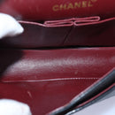 CHANEL Matelasse Chain Shoulder Bag Lamb Skin Black CC Auth 72241A-9