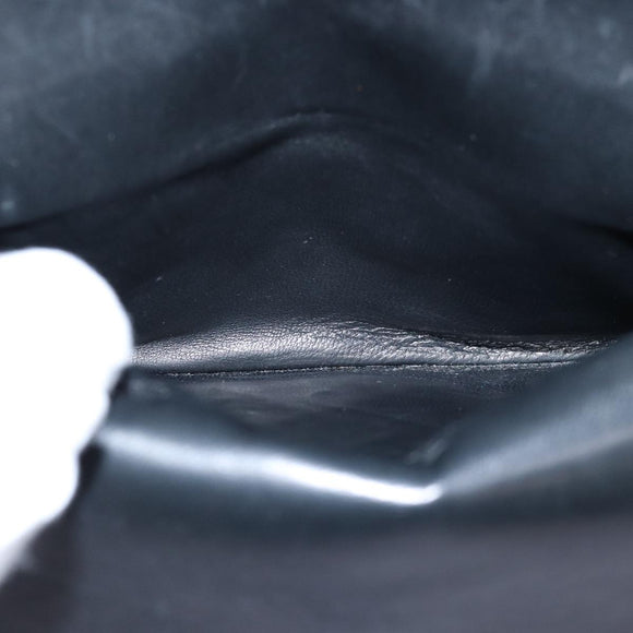 CHANEL Matelasse Chain Shoulder Bag Lamb Skin Black CC Auth 72241A