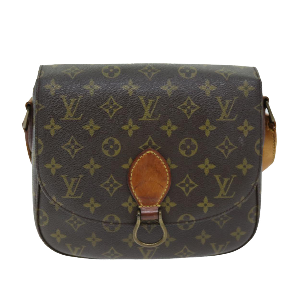 LOUIS VUITTON Monogram Saint Cloud GM Shoulder Bag Vintage M51242 LV Auth 72260