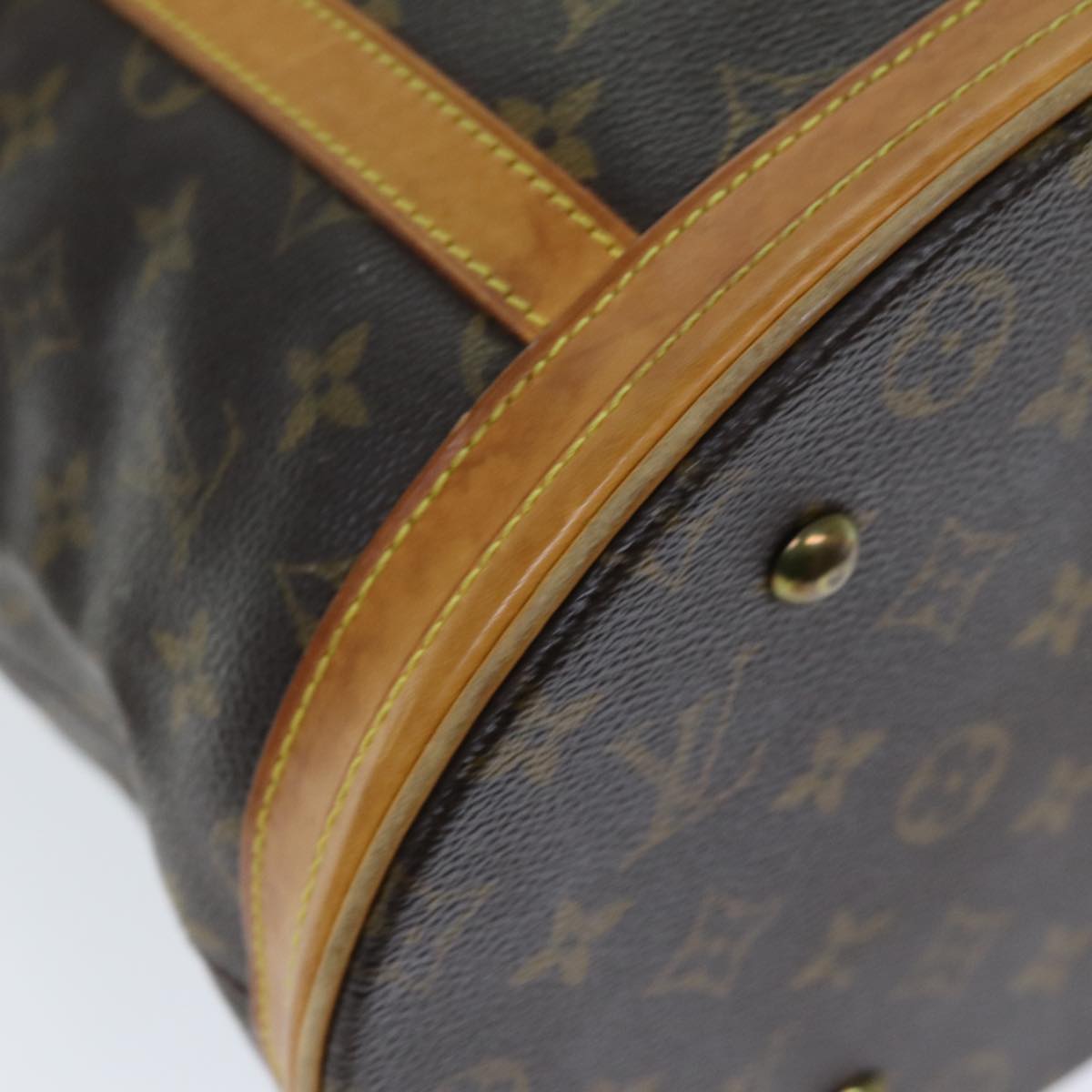 LOUIS VUITTON Monogram Bucket GM Shoulder Bag M42236 LV Auth 72280