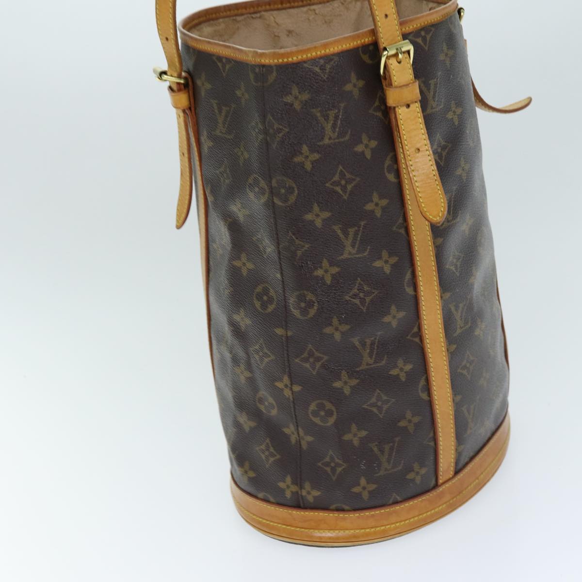 LOUIS VUITTON Monogram Bucket GM Shoulder Bag M42236 LV Auth 72280