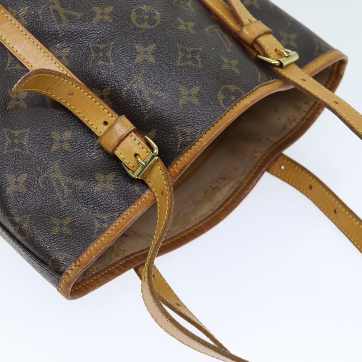 LOUIS VUITTON Monogram Bucket GM Shoulder Bag M42236 LV Auth 72280